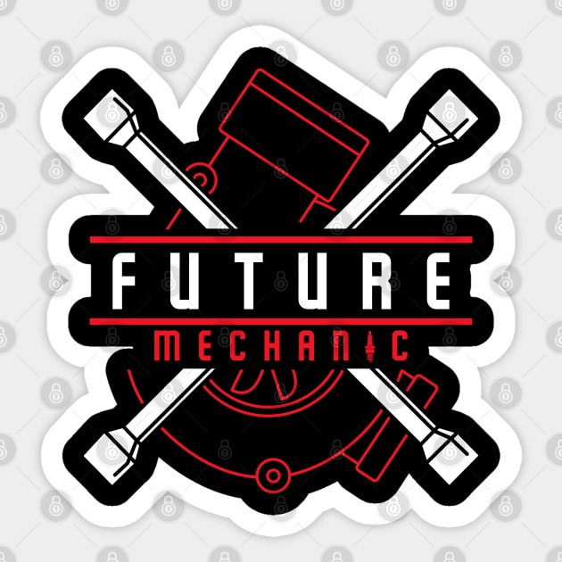 American Flag  Future Mechanic  Workshop Car Garage  Tools Sticker by Caskara